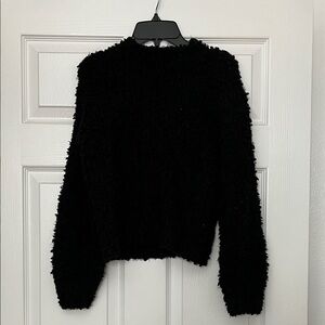 1. State Black Fuzzy Turtleneck Sweater